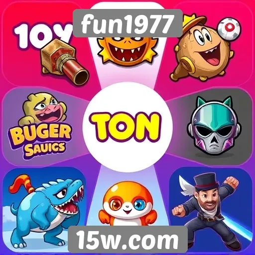 Diversidade de jogos disponíveis no site fun1977